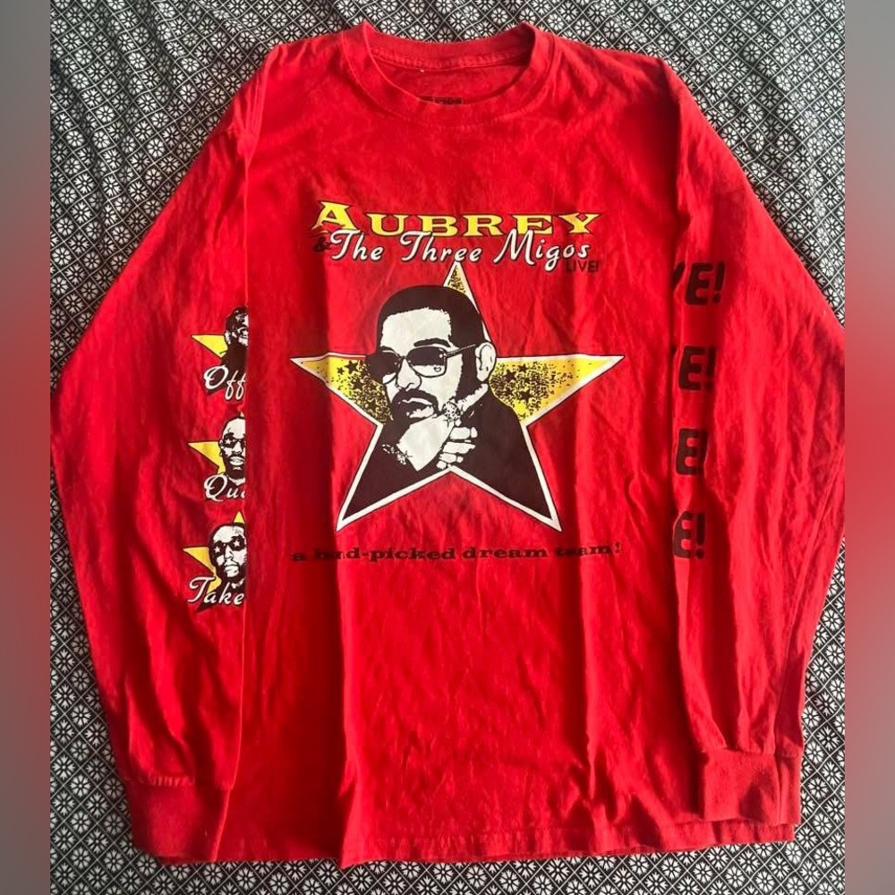 Red Graphic Long Sleeve Shirt